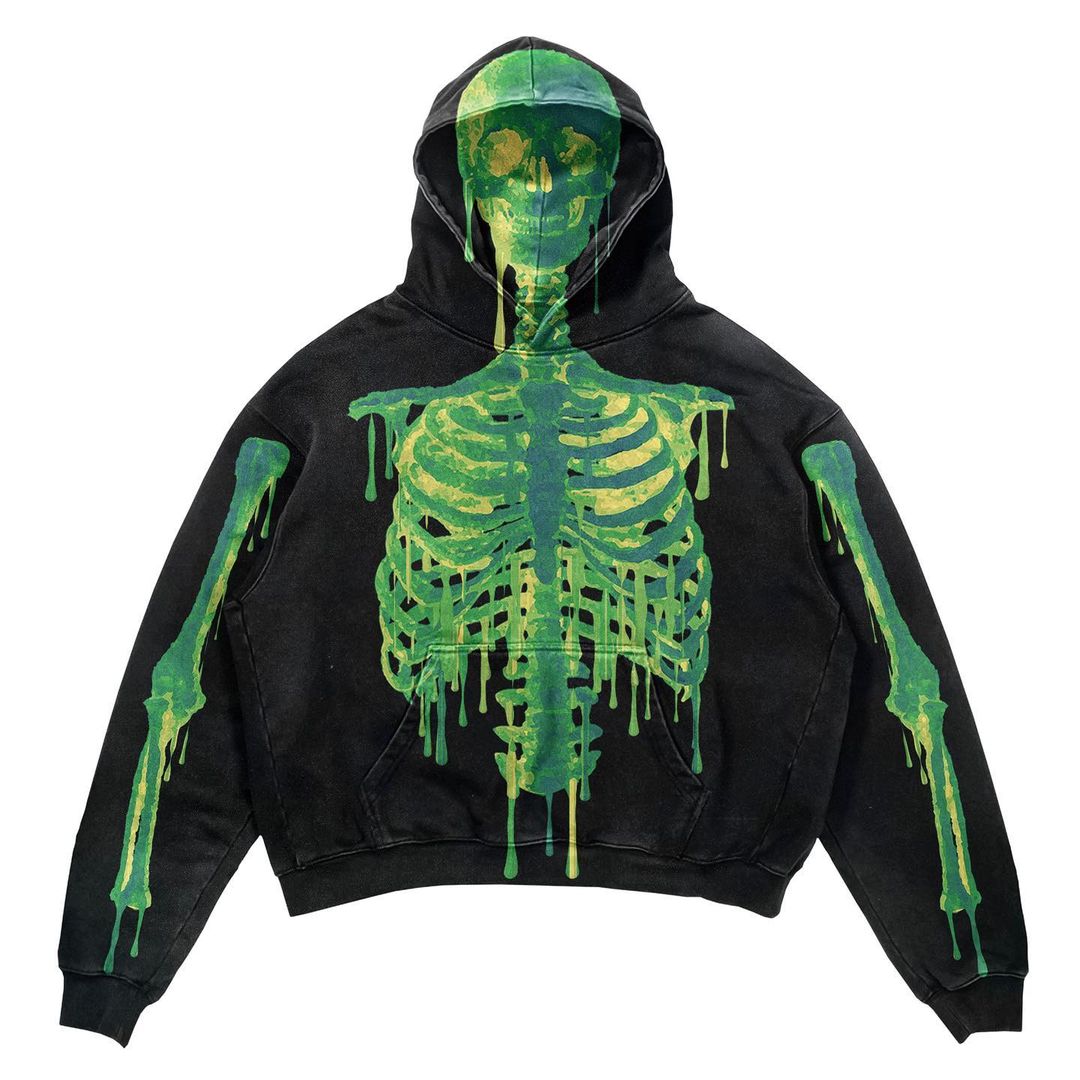 Skeleton Print Pullover